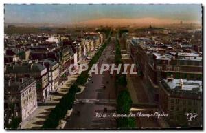 Old Postcard Paris Champs Elysees Avenue