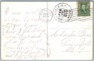 MULTIPLE BABIES ON BOATS 1908 ANTIQUE POSTCARD