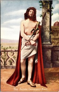 The Thorn Crowned King Jesus Christ Passion Play Cards Comfort Postcard