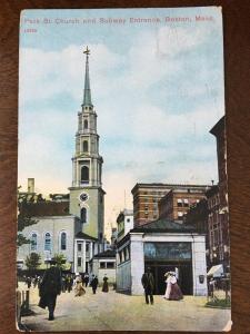 1910 Park Street & Subway Entrance, Boston, Massachusetts