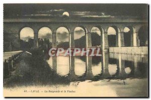 Old Postcard The Laval Swimming and Viaduct