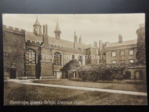 Cambridge: Queen's College, Erasmus Court c1917 by F.Frith & Co. No.26576