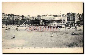 Old Postcard Dinard Ille et Vilaine General view of the Beach