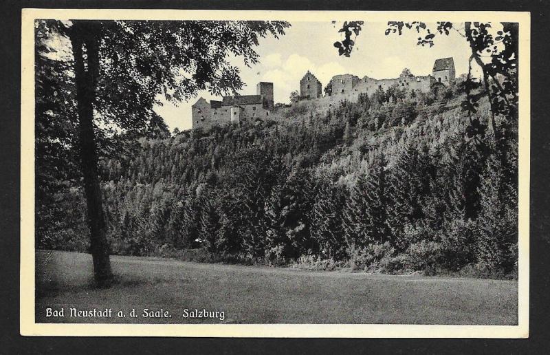 Salzburg Castle Bad Neustadt Bavaria Germany used c1940