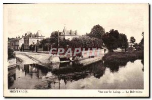 Old Postcard Montargis View Loing Belvedere