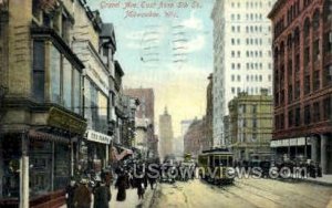 Grand Ave. - MIlwaukee, Wisconsin WI Postcard