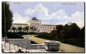 Old Postcard Zagreb Drzavni Kolodvor