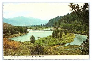 Snake River & Swan Valley Idaho Continental View Postcard