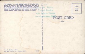 San Gabriel California CA El Poche Caf� Mexican Restaurant Vintage Postcard 