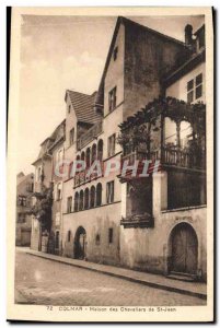 Old Postcard Colmar Maison Des Knights of St John