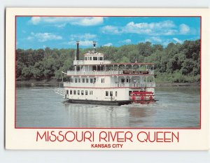 Postcard Missouri River Queen, Kansas City, Missouri