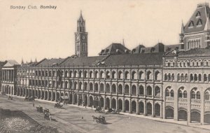 BOMBAY CLUB, BOMBAY, India - Vintage POSTCARD