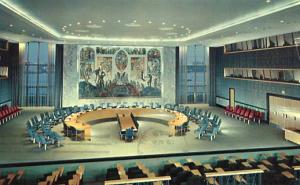 NY - New York City, United Nations Building- Interior, Security Council Chamber