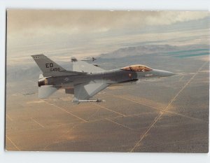 Postcard General Dynamics F 16A Fighting Falcon California USA