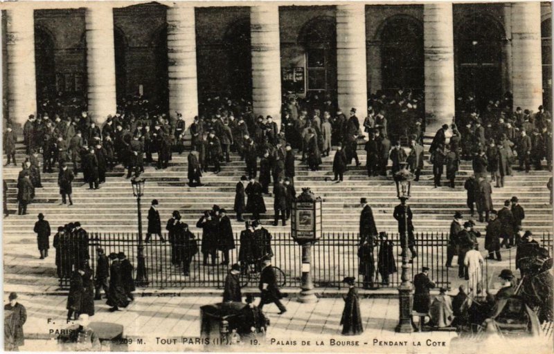 CPA AK PARIS 2e Palais de la Bourse. Pendant la Cote F. Fleury (573509)