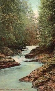 Vintage Postcard 1911 Omega Falls Watkins Glen New York NY Buffalo News Company