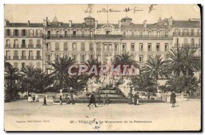 Old Postcard Toulon Monument Of The Federation