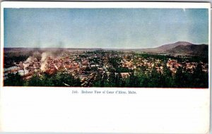 Postcard PANORAMIC SCENE Coeur D'Alene Idaho ID AL3685