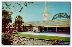 1956 El Rancho Vegas Hotel Exterior Building Windmill Las Vegas Nevada Postcard