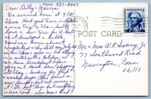 1970 GREETINGS FROM CLEARWATER BEACH FLORIDA 2 VIEWS VINTAGE CHROME POSTCARD