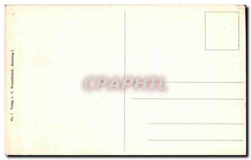 Old Postcard Hamburg Rathaus