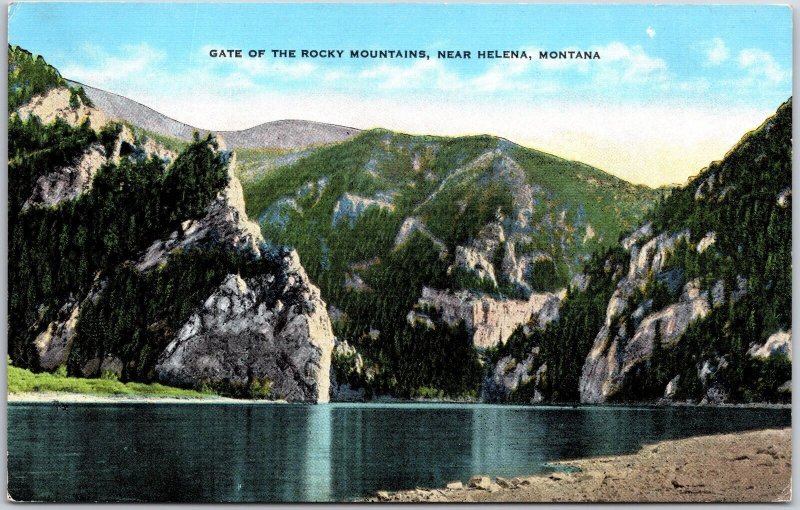 Gate Of The Rocky Mountains Near Helena Montana Scenic Missouri River Postcard