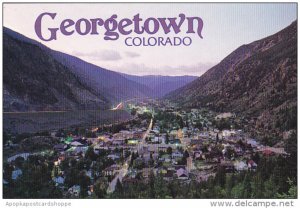 Colorado Georgetown Silver Plume Historic District At Dusk