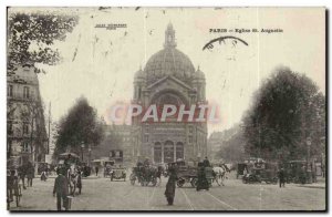 Paris Postcard Ancient Church St Augustine