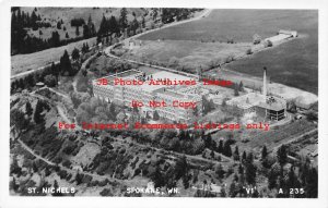 WA, Spokane, Washington, RPPC, St Michels, Aerial View, Vi Photo No A235