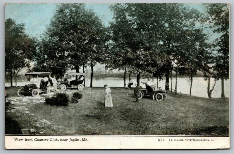 Joplin Missouri~Creek From Country Club~Vintage Autos Gather~1910 CU Williams 