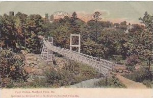 Maine Rumford Falls Foot Bridge