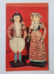 1835 Mary Merritt Doll Museum Wood Dolls Shell Clothes Douglassville PA Postcard