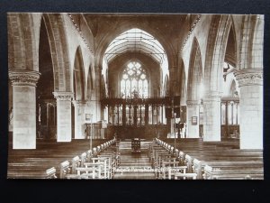 Surrey REIGATE St Mary Magdalene Church Interior c1911 RP Postcard by H.F. Guy