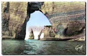 Old Postcard Etretat in Normandy The Manneporte Porte d & # 39Aval and I & # ...