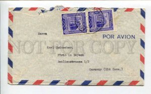 422013 Venezuela to GERMANY US Zone real posted air mail COVER