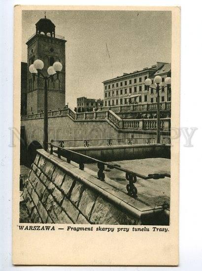 129794 WARSZAWA Poland WARSAW tunnel routes Vintage postcard