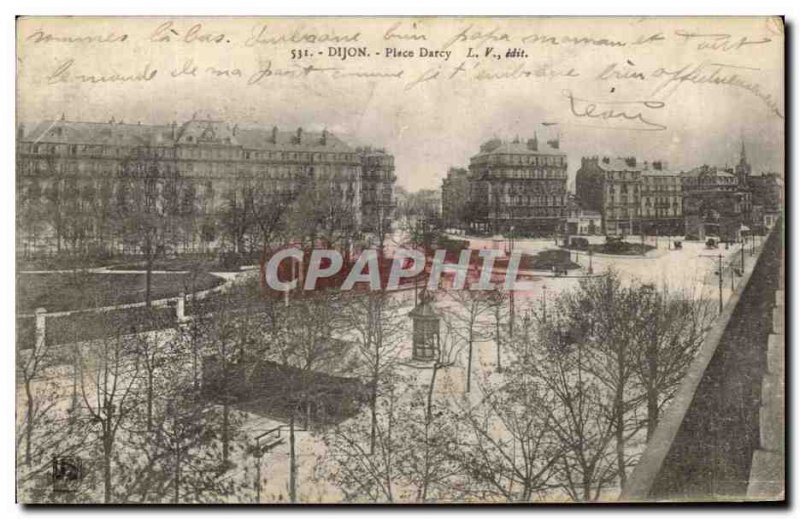 Old Postcard Dijon Place Darcy