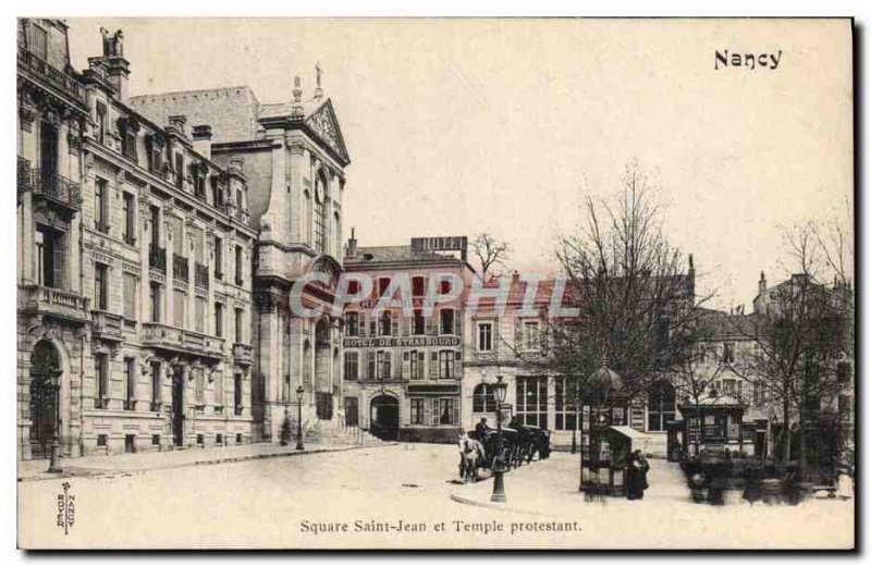 Old Postcard Square Saint John and Nancy Temple protestant