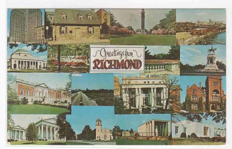 Richmond Virginia Multi View postcard