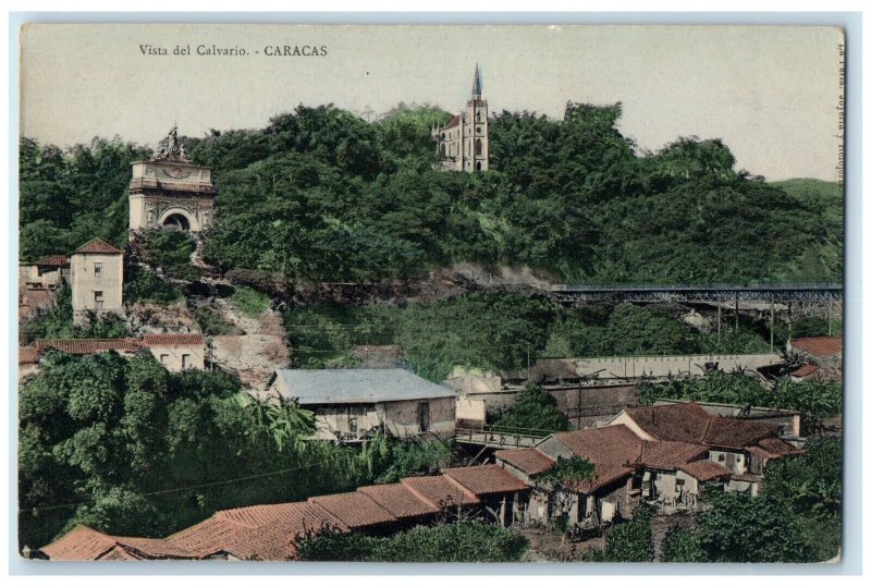 c1910 Vista Del Calvario Caracas Venezuela Antique Unposted Postcard