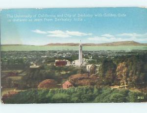 D-back AERIAL VIEW OF THE CITY OF BERKELEY San Francisco California CA L8348