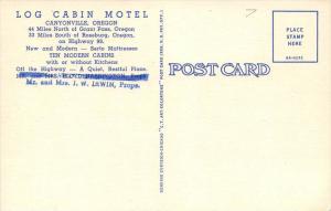 Oregon  Canyonville  Log Cabin Motel