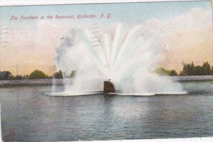 New York Rochester The Fountain At The Reservoir 1907