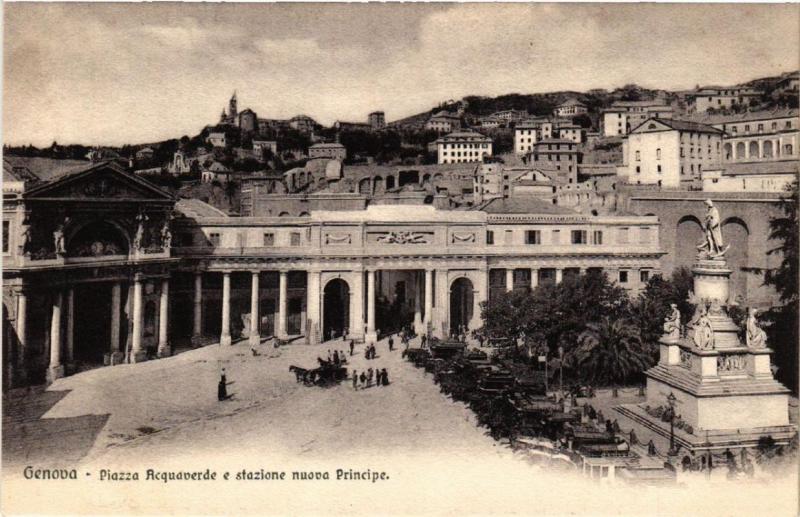 CPA GENOVA Piazza Acquaverde e stazione nuova Principe. ITALY (523522)