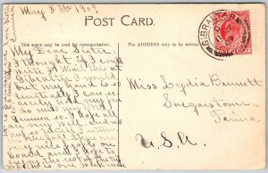 Gibraltar 1909 Postcard South Port Gates