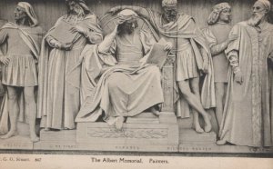 London Postcard - Statues - The Albert Memorial, Painters    RS21325