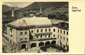 austria, LIENZ, Tyrol, Hotel Post (1930s) RPPC Postcard