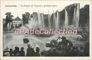 Postcard Old Versailles Bassin de Neptune great waters
