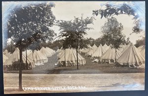 Mint USA Real Picture Postcard RPPC Civil War Camp Shaver Little Rock Arkansas