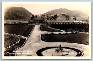 RPPC  Bernheimer Residence  Japanese Garden   California  Postcard